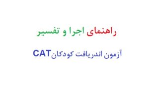 راهنمای اجرا و تفسیر آزمون اندريافت كودكان CAT