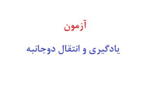 آزمون یادگیری و انتقال دوجانبه