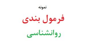 فرمول بندی در روانشناسی